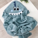 Prosop bebe copii cu gluga din bumbac, Dinozaur (1)